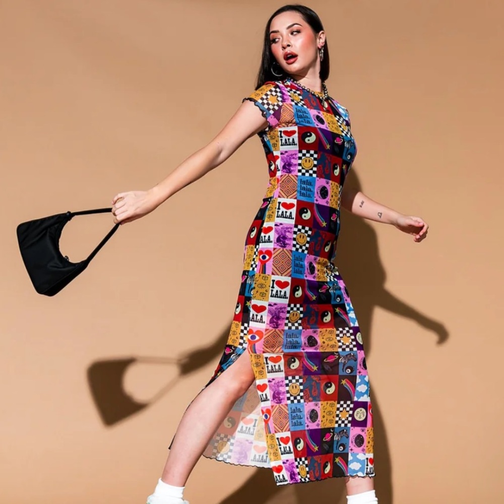Mad About You Mesh
Dress + Slip in
Lala World